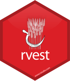 Logo des R-Zusatzpaketes rvest
